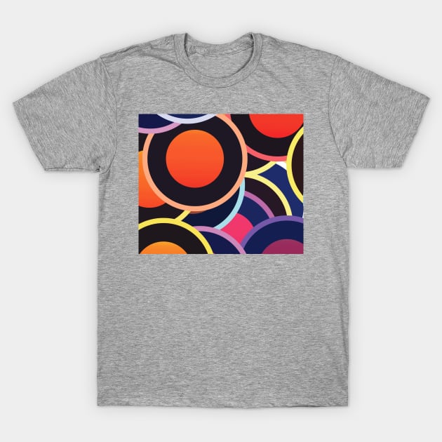 Happy Circle Series - Happy Three T-Shirt by susanchristophe